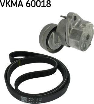 SKF VKMA 60018 - Поликлиновый ременный комплект autodnr.net