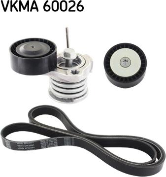 SKF VKMA 60026 - Поликлиновий ремінний комплект autocars.com.ua