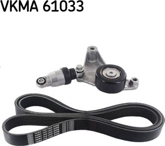 SKF VKMA 61033 - Поликлиновый ременный комплект autodnr.net