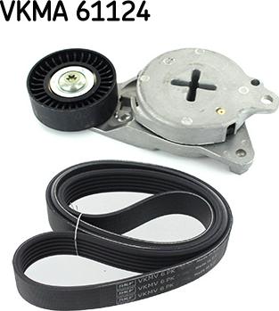 SKF VKMA 61124 - Поликлиновый ременный комплект autodnr.net