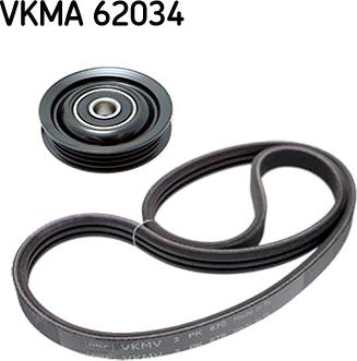 SKF VKMA 62034 - Поликлиновый ременный комплект autodnr.net