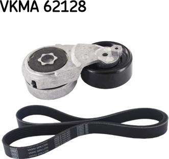 SKF VKMA 62128 - Поликлиновий ремінний комплект autocars.com.ua