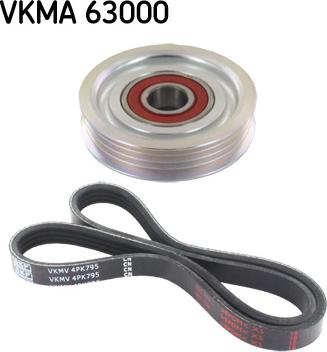 SKF VKMA 63000 - Поликлиновый ременный комплект autodnr.net