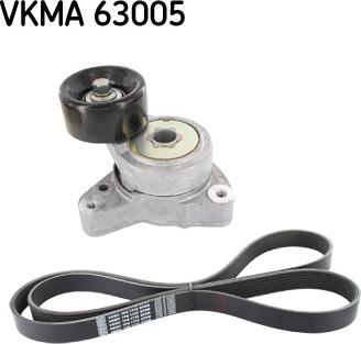 SKF VKMA 63005 - Поликлиновий ремінний комплект autocars.com.ua