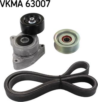 SKF VKMA 63007 - Поликлиновий ремінний комплект autocars.com.ua