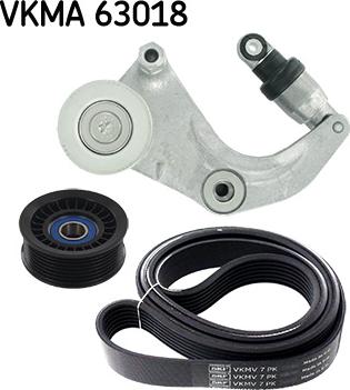 SKF VKMA 63018 - Поликлиновый ременный комплект autodnr.net