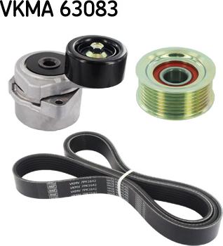 SKF VKMA 63083 - Поликлиновый ременный комплект autodnr.net