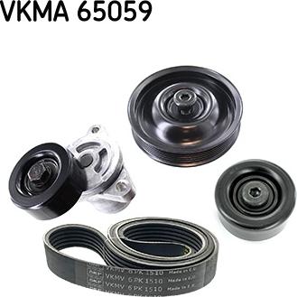 SKF VKMA 65059 - Поликлиновий ремінний комплект autocars.com.ua