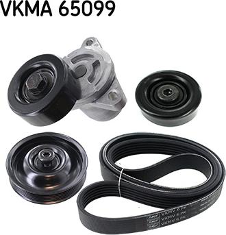 SKF VKMA 65099 - Поликлиновий ремінний комплект autocars.com.ua