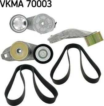 SKF VKMA 70003 - Поликлиновий ремінний комплект autocars.com.ua