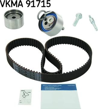 SKF VKMA 91715 - Комплект ременя ГРМ autocars.com.ua