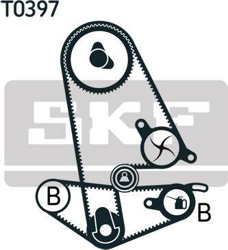 SKF VKMA 93011 - Комплект ремня ГРМ avtokuzovplus.com.ua