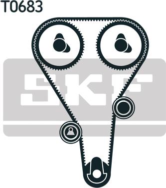 SKF VKMA 94010 - Комплект ремня ГРМ. ремень ГРМ  ролик-натяжитель  ролик обводной  пружина autodnr.net
