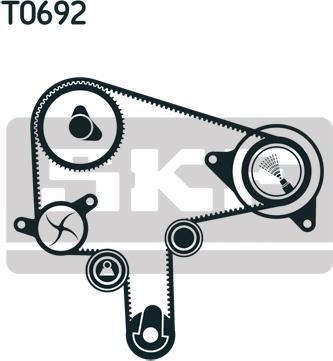 SKF VKMA 94919 - Комплект ремня ГРМ autodnr.net