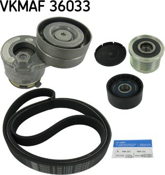 SKF VKMAF 36033 - Поликлиновый ременный комплект autodnr.net