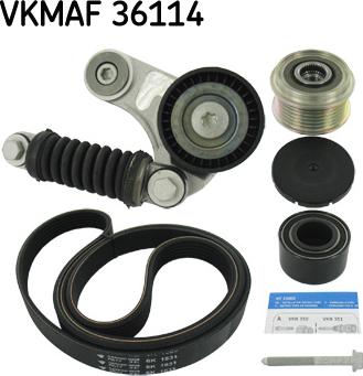 SKF VKMAF 36114 - Поликлиновый ременный комплект autodnr.net
