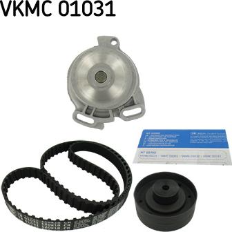 SKF VKMC 01031 - Водяной насос + комплект зубчатого ремня autodnr.net