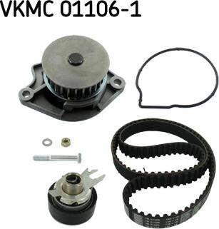 SKF VKMC 01106-1 - Водяной насос + комплект зубчатого ремня autodnr.net