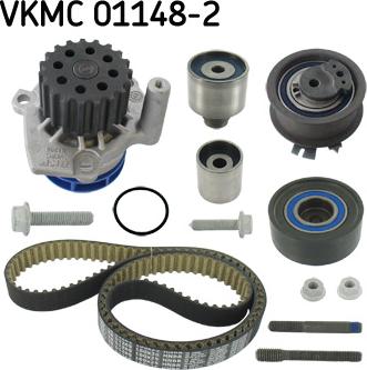 SKF VKMC 01148-2 - Водяной насос + комплект зубчатого ремня autodnr.net