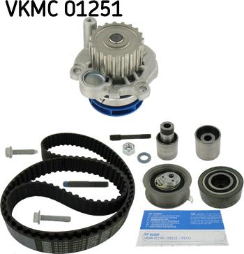 SKF VKMC 01251 - Водяной насос + комплект зубчатого ремня autodnr.net