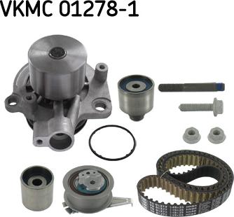 SKF VKMC 01278-1 - Водяной насос + комплект зубчатого ремня autodnr.net