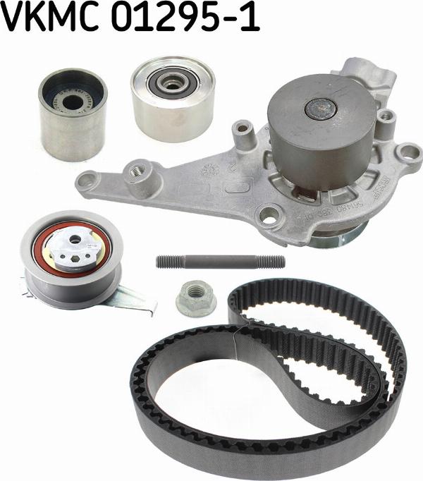 SKF VKMC 01295-1 - Водяний насос + комплект зубчатого ременя autocars.com.ua