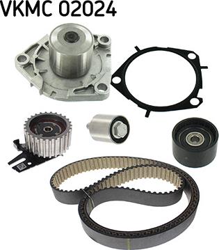 SKF VKMC 02024 - Водяной насос + комплект зубчатого ремня autodnr.net