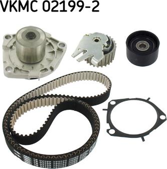 SKF VKMC 02199-2 - Водяной насос + комплект зубчатого ремня avtokuzovplus.com.ua
