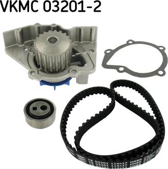 SKF VKMC 03201-2 - Водяной насос + комплект зубчатого ремня autodnr.net