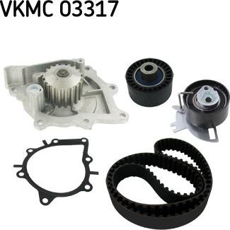 SKF VKMC 03317 - Водяний насос + комплект зубчатого ременя autocars.com.ua