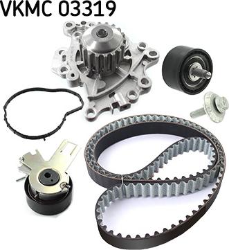 SKF VKMC 03319 - Водяной насос + комплект зубчатого ремня autodnr.net