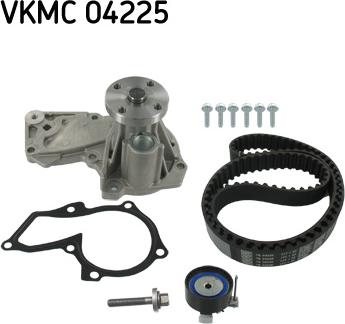 SKF VKMC 04225 - Водяной насос + комплект зубчатого ремня autodnr.net