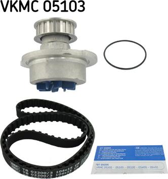 SKF VKMC 05103 - Водяной насос + комплект зубчатого ремня avtokuzovplus.com.ua