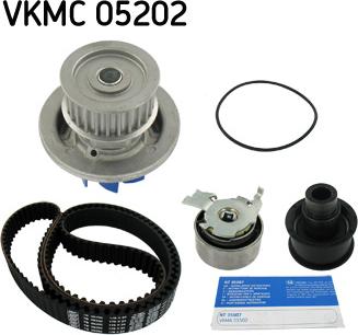 SKF VKMC 05202 - Водяной насос + комплект зубчатого ремня autodnr.net