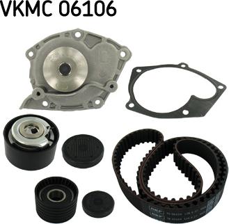 SKF VKMC 06106 - Водяной насос + комплект зубчатого ремня autodnr.net
