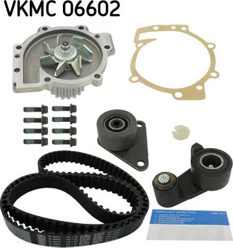 SKF VKMC 06602 - Водяний насос + комплект зубчатого ременя autocars.com.ua