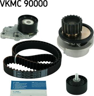SKF VKMC 90000 - Водяной насос + комплект зубчатого ремня autodnr.net