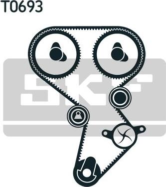 SKF VKMC 95624 - Водяний насос + комплект зубчатого ременя autocars.com.ua