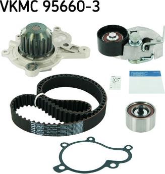 SKF VKMC 95660-3 - Водяной насос + комплект зубчатого ремня autodnr.net