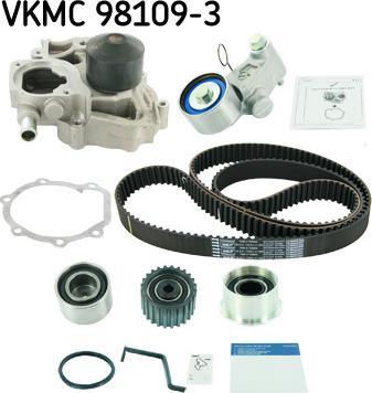 SKF VKMC 98109-3 - Комплект реміньроликпомпа autocars.com.ua