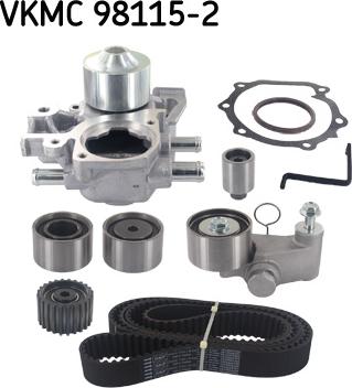 SKF VKMC 98115-2 - Водяний насос + комплект зубчатого ременя autocars.com.ua