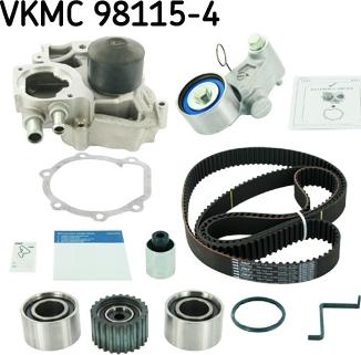 SKF VKMC 98115-4 - Водяной насос + комплект зубчатого ремня autodnr.net
