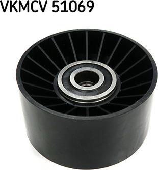 SKF VKMCV 51069 - Паразитний / провідний ролик, поліклиновий ремінь autocars.com.ua