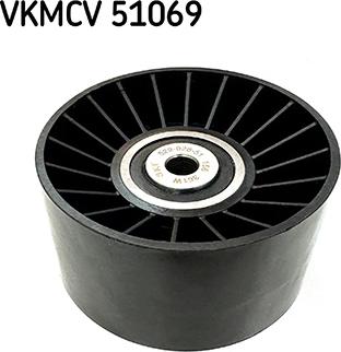 SKF VKMCV 51069 - Паразитний / провідний ролик, поліклиновий ремінь autocars.com.ua