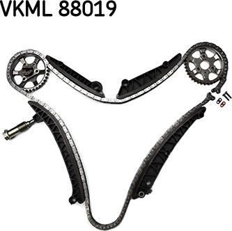 SKF VKML 88019 - Комплект ланцюга приводу распредвала autocars.com.ua
