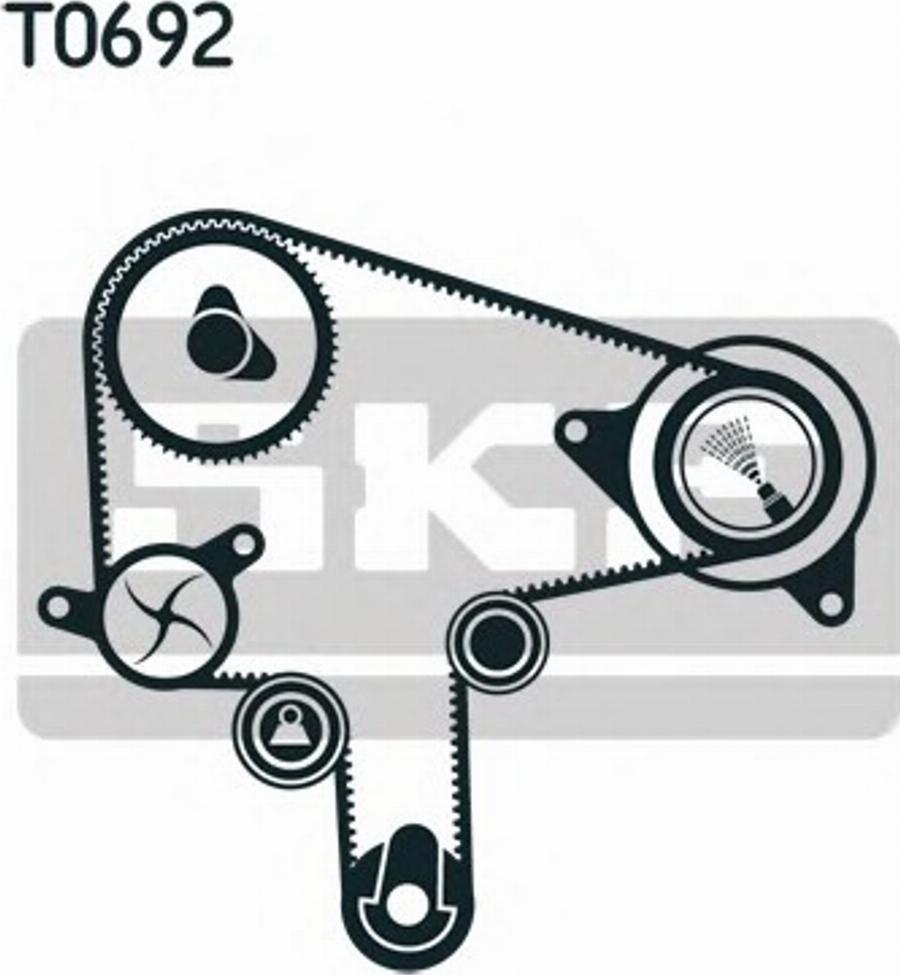 SKF VKMS 94619 - Комплект ремня ГРМ autodnr.net