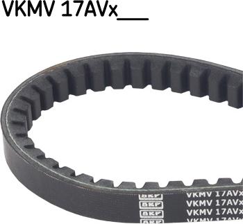 SKF VKMV 17AVx1055 - Клиновой ремень, поперечные рёбра avtokuzovplus.com.ua