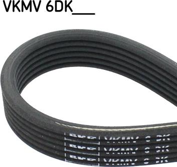 SKF VKMV 6DK1238 - Поликлиновой ремінь autocars.com.ua