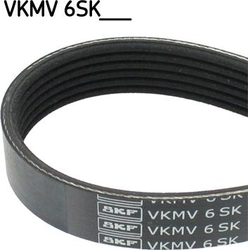 SKF VKMV 6SK780 - Поликлиновой ремінь autocars.com.ua