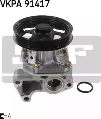 SKF VKPA 91417 - Водяний насос autocars.com.ua